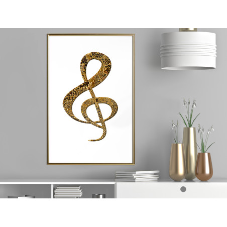 Poster Golden Treble Clef-01