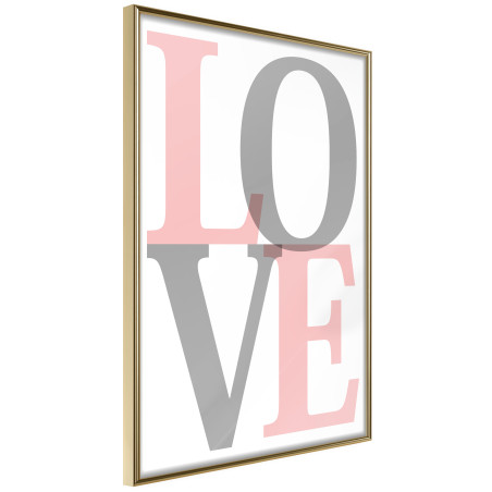 Poster Grey-Pink Love-01