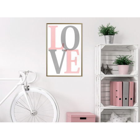 Poster Grey-Pink Love-01