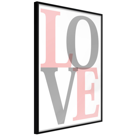 Poster Grey-Pink Love-01