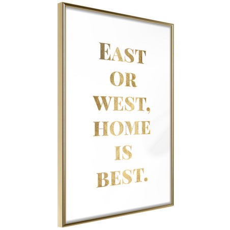 Poster Home Is Best (Gold)-01