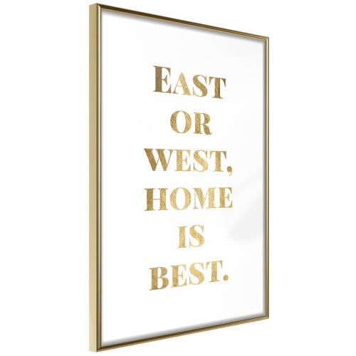 Poster Home Is Best (Gold)