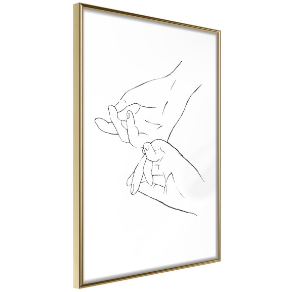 Poster Joined Hands (White)
