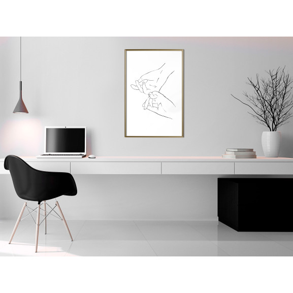Poster Joined Hands (White)