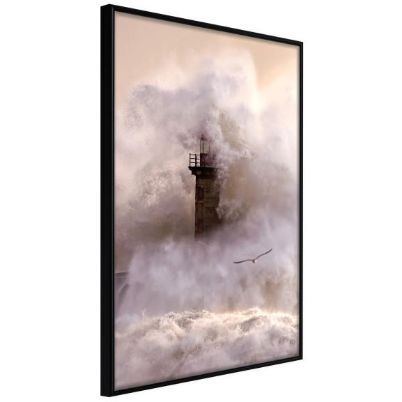Poster Lighthouse During a Storm