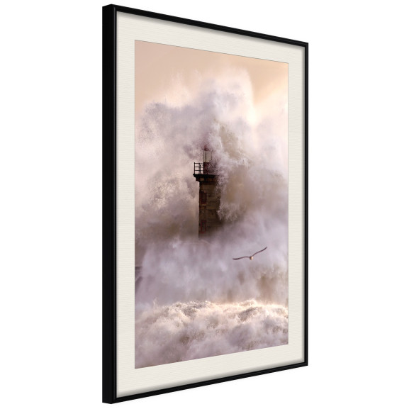 Poster Lighthouse During a Storm