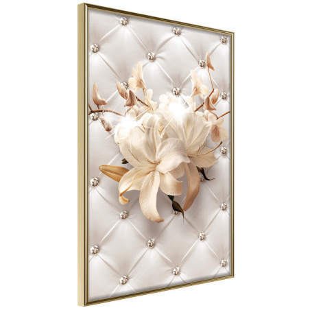 Poster Lilies on Leather Upholstery-01