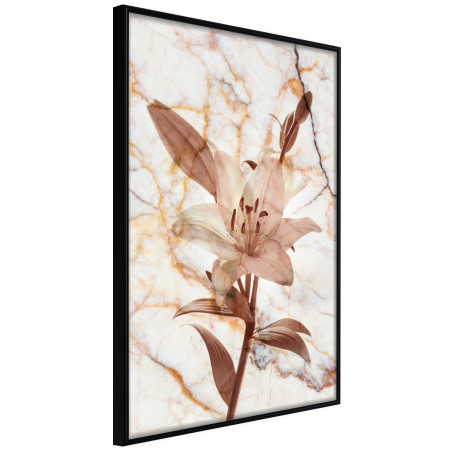 Poster Lily on Marble Background-01