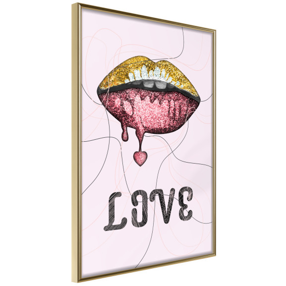 Poster Lip Gloss and Love