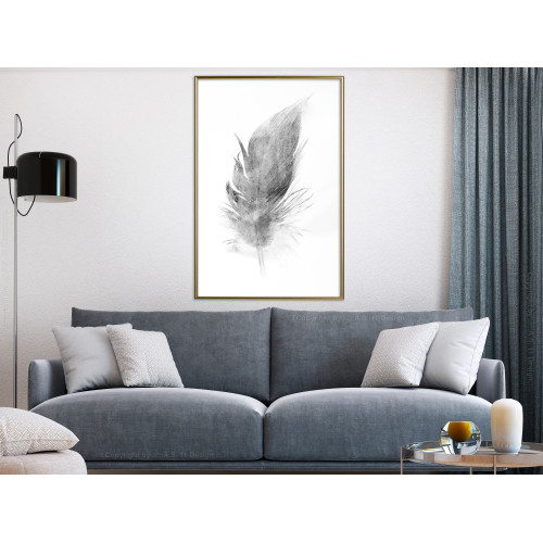 Poster Lost Feather (Grey)
