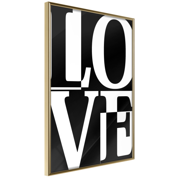 Poster Love Chessboard