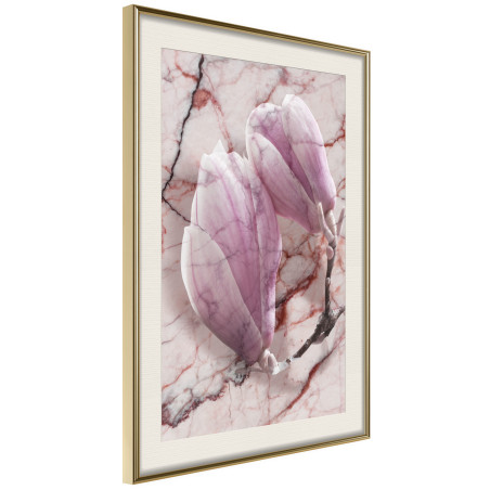 Poster Magnolia on Marble Background-01