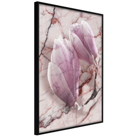 Poster Magnolia on Marble Background-01