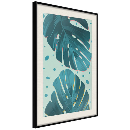 Poster Pastel Monstera Leaves-01