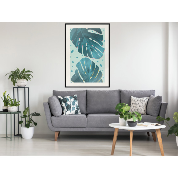 Poster Pastel Monstera Leaves