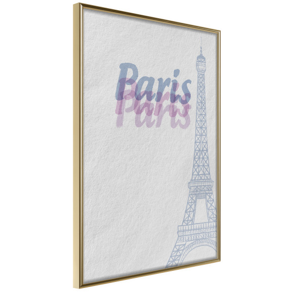Poster Pastel Paris