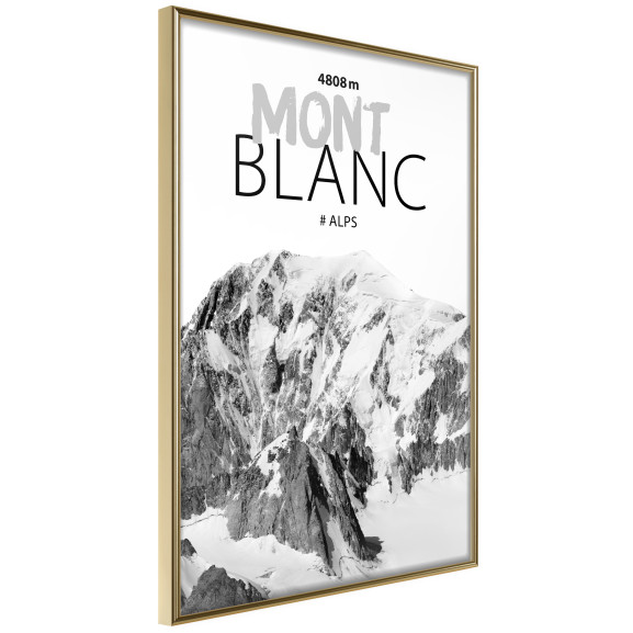 Poster Peaks of the World: Mont Blanc