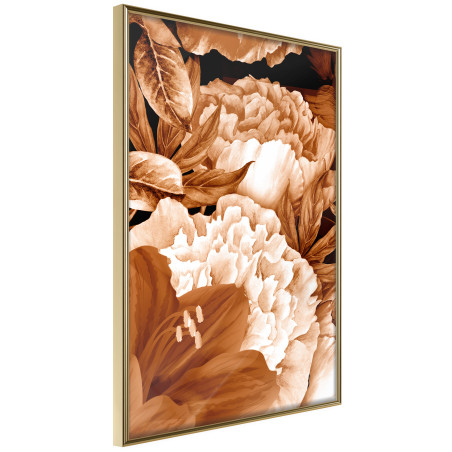 Poster Peonies in Sepia-01