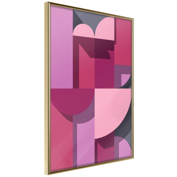 Poster Pink Geometry