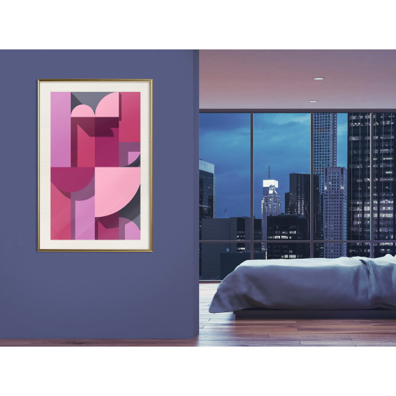 Poster Pink Geometry
