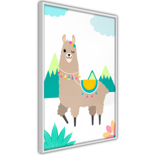 Poster Playful Llama