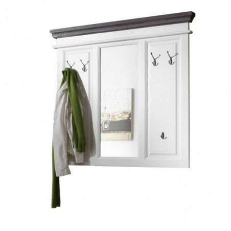 Cuier Lat Cabana Alb Si Gri, 116 Cm-01