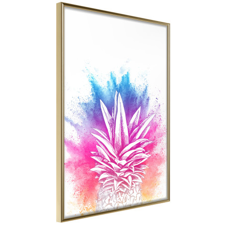 Poster Rainbow Pineapple Crown-01