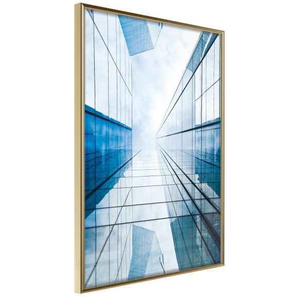 Poster Steel and Glass (Blue)