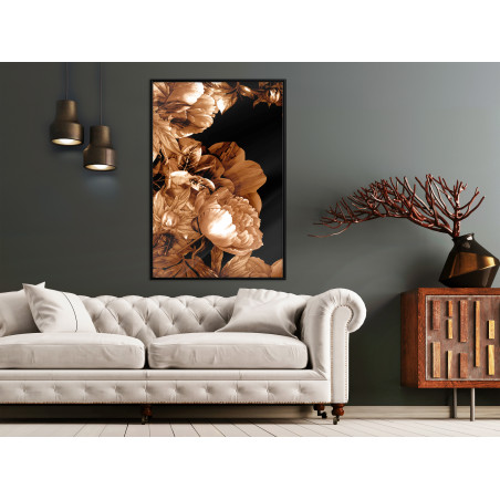 Poster Summer Flowers in Sepia-01