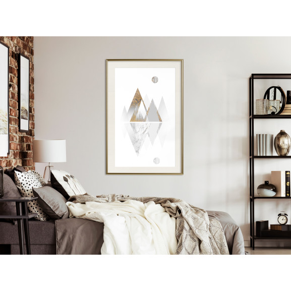 Poster Sun and Mountains