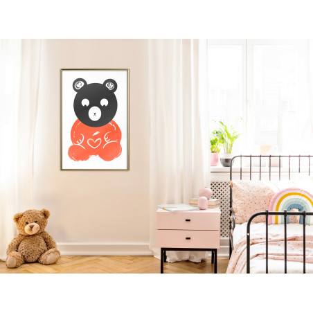 Poster Teddy Bear in Love-01