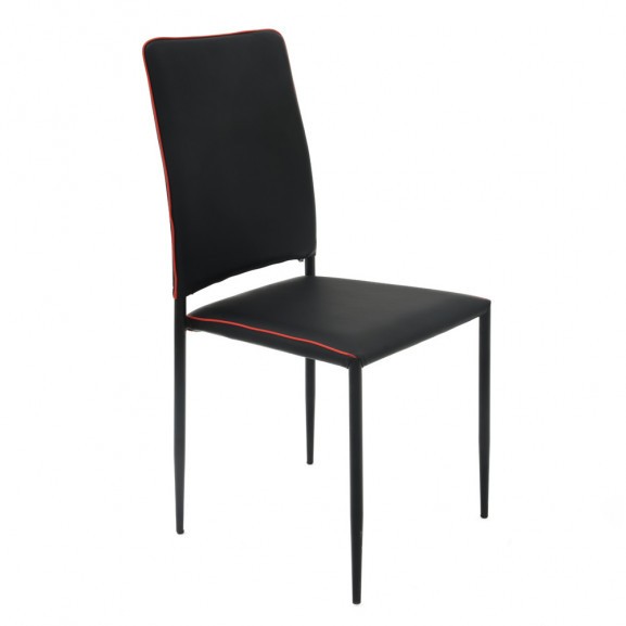 Scaun bucatarie, culoare Negru, Metal vopsit electrostatic