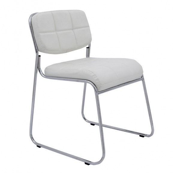 Scaun bucatarie, culoare Alb, Metal vopsit electrostatic