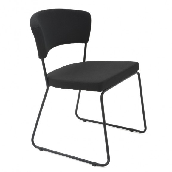 Scaun bucatarie, culoare Negru, Metal vopsit