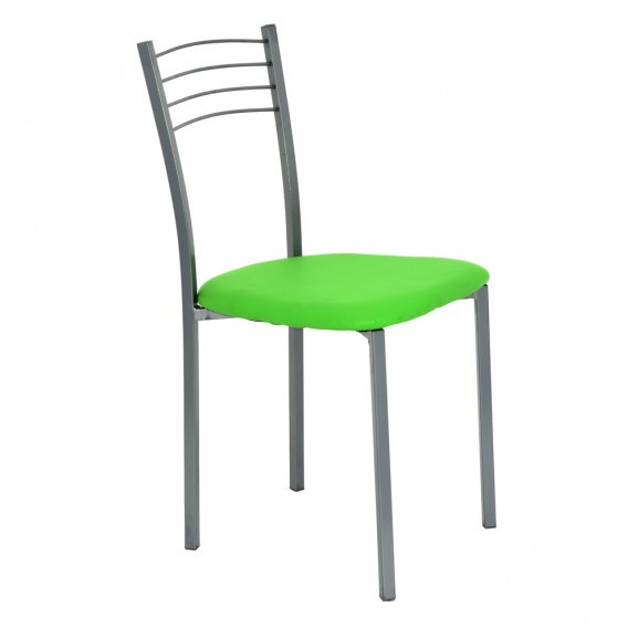 Scaun bucatarie, culoare Verde, Metal vopsit