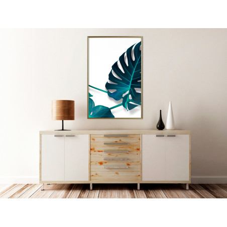 Poster Turquoise Monstera I-01