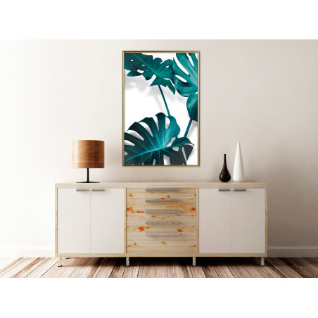 Poster Turquoise Monstera II-01