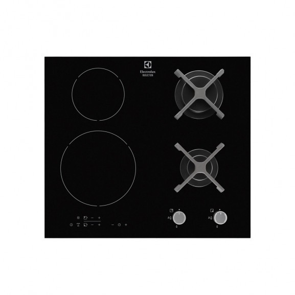 Plita Incorporabila Mixta Cu Inductie Electrolux EGD6576NOK, Booster, 60 Cm