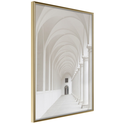 Poster White Colonnade