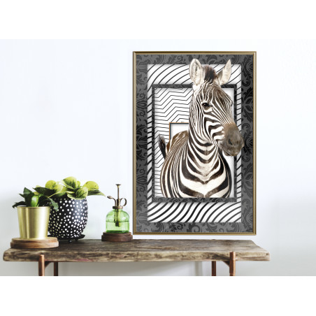 Poster Zebra in the Frame-01