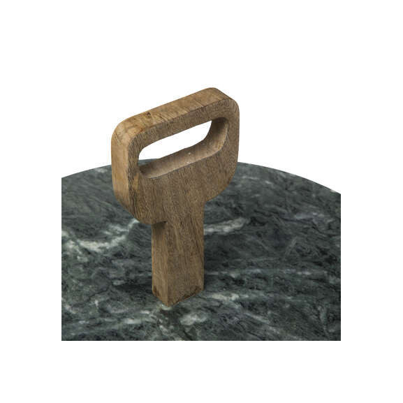 Platou Green Marble D 30 Cm