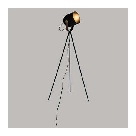 Lampadar Bill, Negru Si Auriu, 136 Cm-01