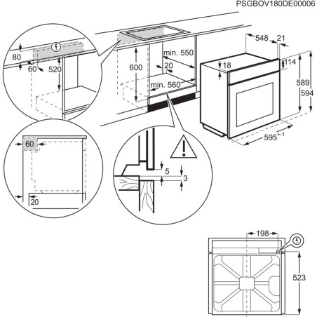 Cuptor Electric Multifunctional Electrolux EOE7C31V, SenseCook, Autocuratare Catalitica, 72 Litri, A+, Alb-01