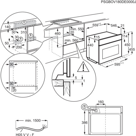 Cuptor Electric Electrolux EVL6E40X, Combi Quick No, SteamPro, 800 Flex, 43 Litri, Inox Si Negru-01