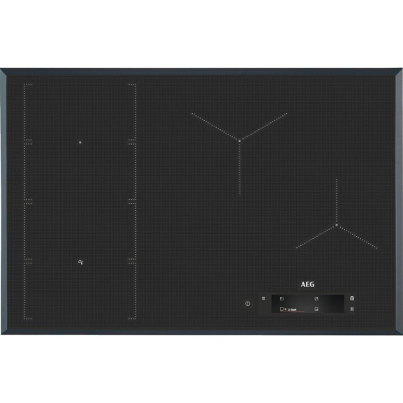 Plita Inductie AEG IAE84851FB, 4 Zone De Gatit, Hota Integrata, 630 mc/h, Gri Inchis, 80 Cm