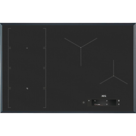 Plita Inductie AEG IAE84851FB, 4 Zone De Gatit, Hota Integrata, 630 mc/h, Gri Inchis, 80 Cm-01