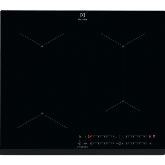 Plita Inductie Electrolux EIS62443 4 Zone De Gatit Negru 60 Cm