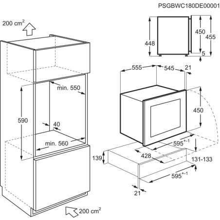 Racitor De Vinuri Incorporabil Electrolux KBW5X, Capacitate 18 sticle, Inox Antiamprenta, 45 Cm-01