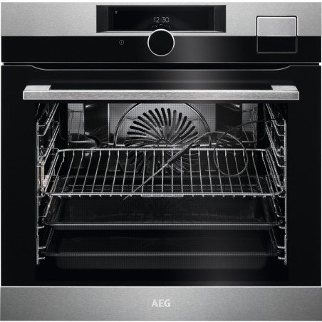 Cuptor Incorporabil AEG BSK999330M, SteamPro, WI-FI CookView (camera video), A++, Inox+Negru-01