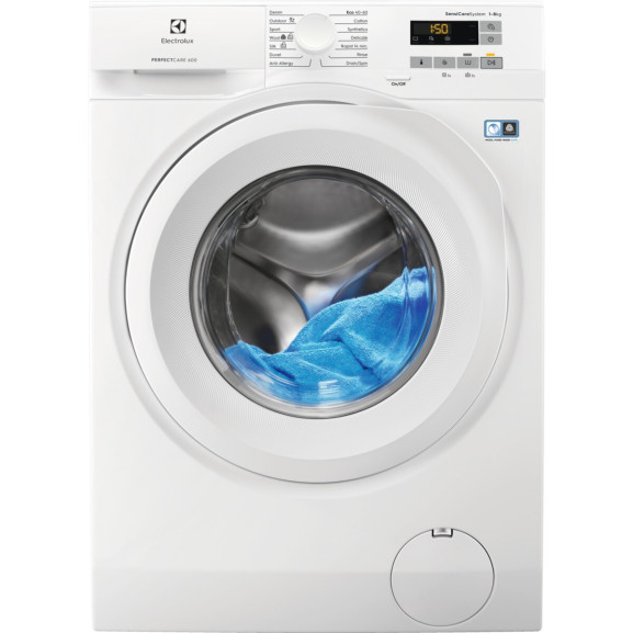 Masina De Spalat Rufe Electrolux EW6F528W, SensiCare, E, Capacitate 8 kg, A, 57.6 Cm